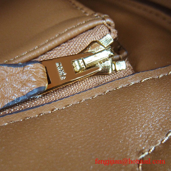 Hermes Birkin 30cm Togo Leather Bag Light Coffee 6088